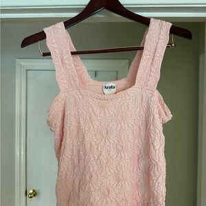 Arula Pink Textured Women's Top